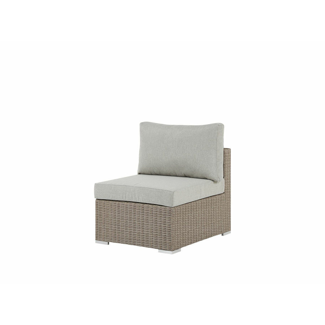 Contare 6 Seater PE Rattan Garden Lounge Set Taupe