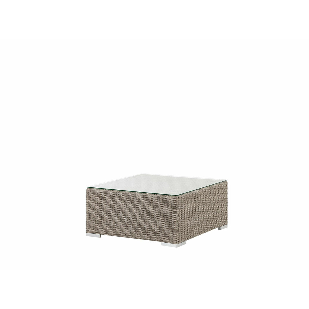 Contare 6 Seater PE Rattan Garden Lounge Set Taupe