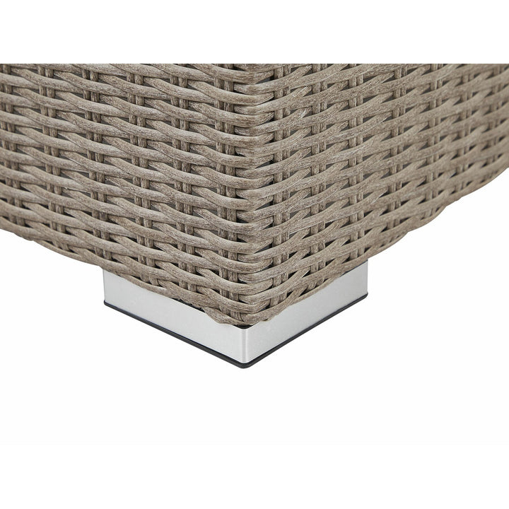 Contare 6 Seater PE Rattan Garden Lounge Set Taupe