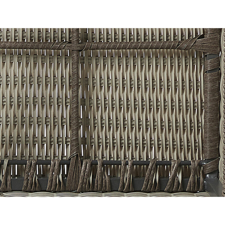 Contare 6 Seater PE Rattan Garden Lounge Set Taupe
