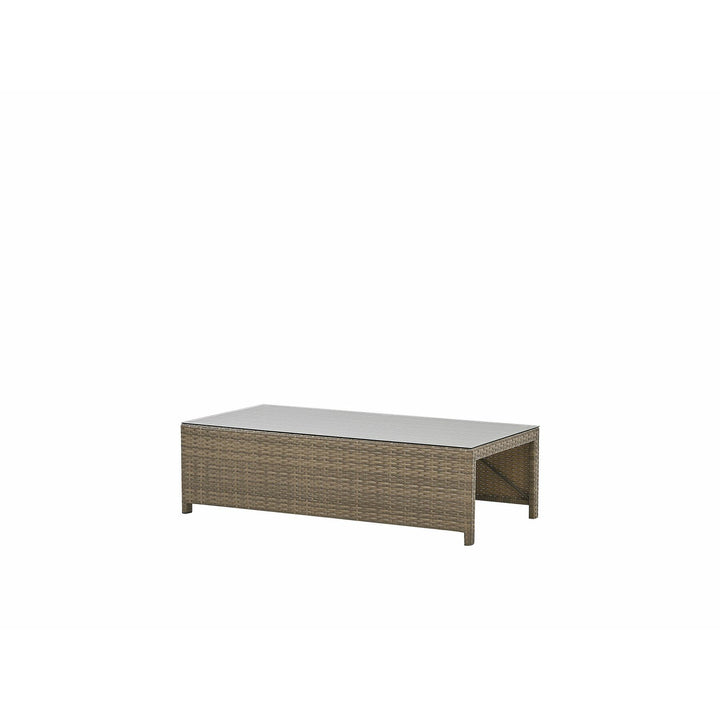 Belluno 3 Seater PE Rattan Garden Sofa Set White
