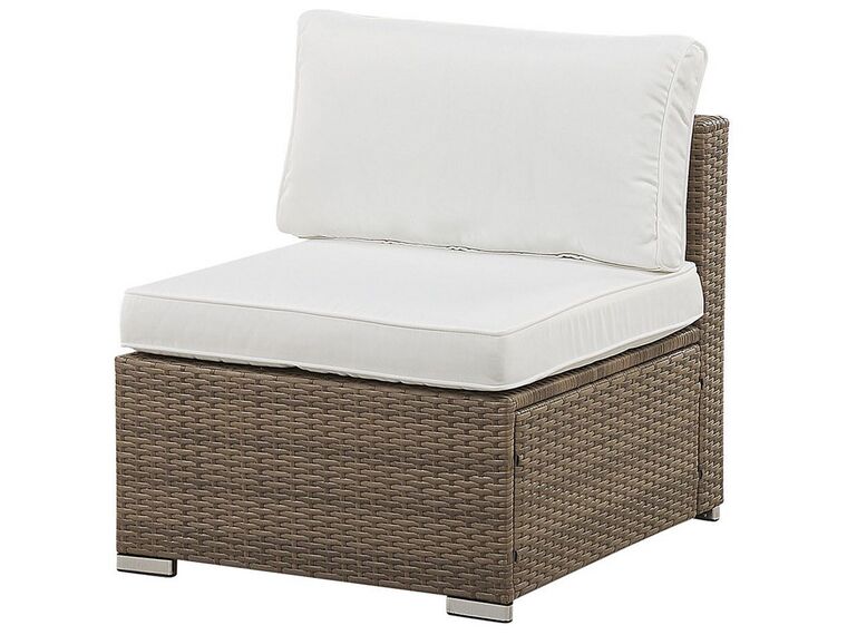 Belverede 6 Seater PE Rattan Garden Lounge Set White