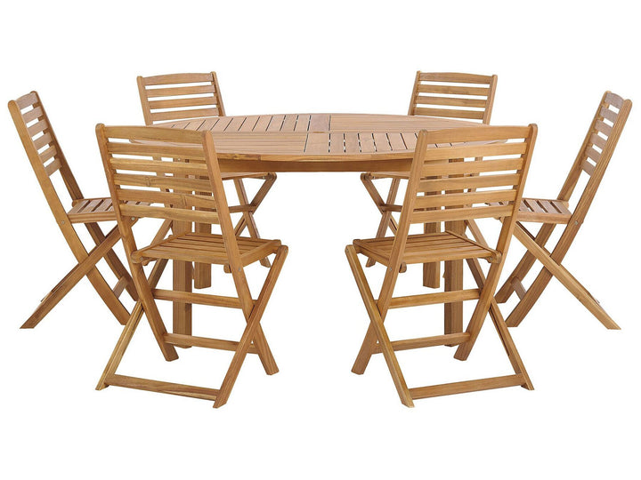 6 Seater Acacia Wood Garden Dining Set Tolve