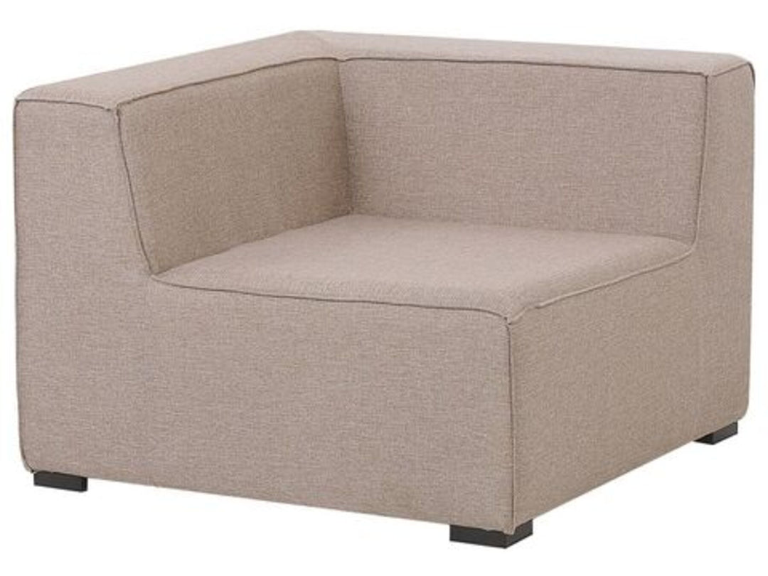 Left Hand 7 Seater Garden Corner Sofa Set Beige Arezzo