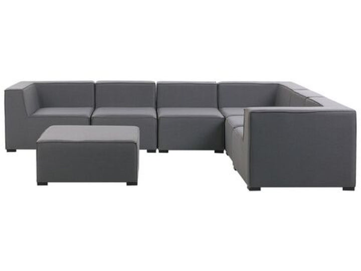Arezzo Left Hand 7 Seater Garden Corner Sofa Set Grey