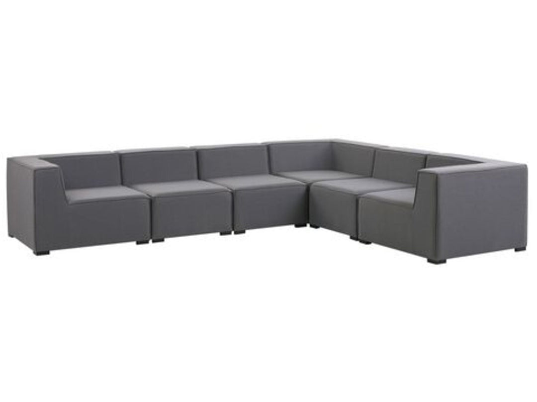 Arezzo Left Hand 7 Seater Garden Corner Sofa Set Grey