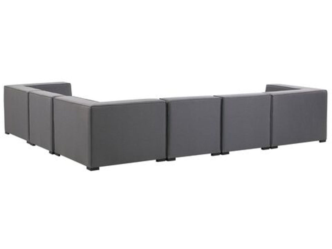 Arezzo Left Hand 7 Seater Garden Corner Sofa Set Grey