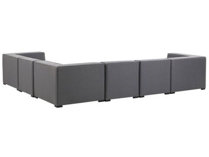 Arezzo Left Hand 7 Seater Garden Corner Sofa Set Grey