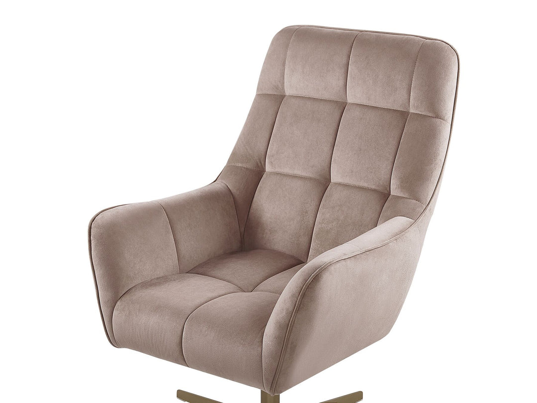 Opry Velvet Armchair with Footstool