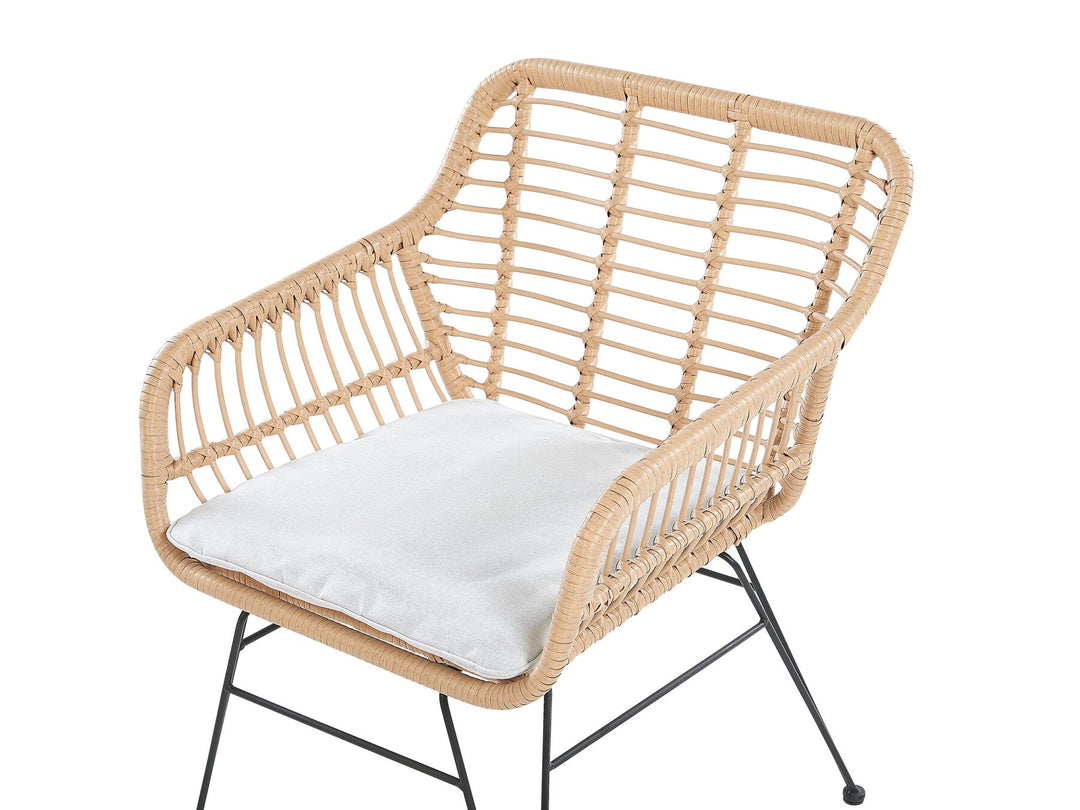 Lutyens Rattan Bistro Set Natural