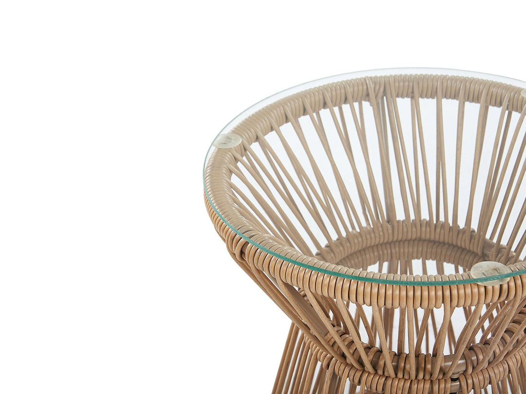 Lutyens Rattan Bistro Set Natural