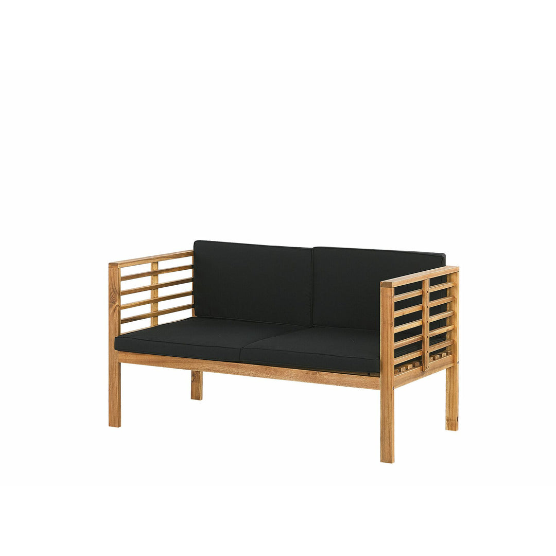 Pacific 4 Seater Acacia Wood Garden Sofa Set Light Wood