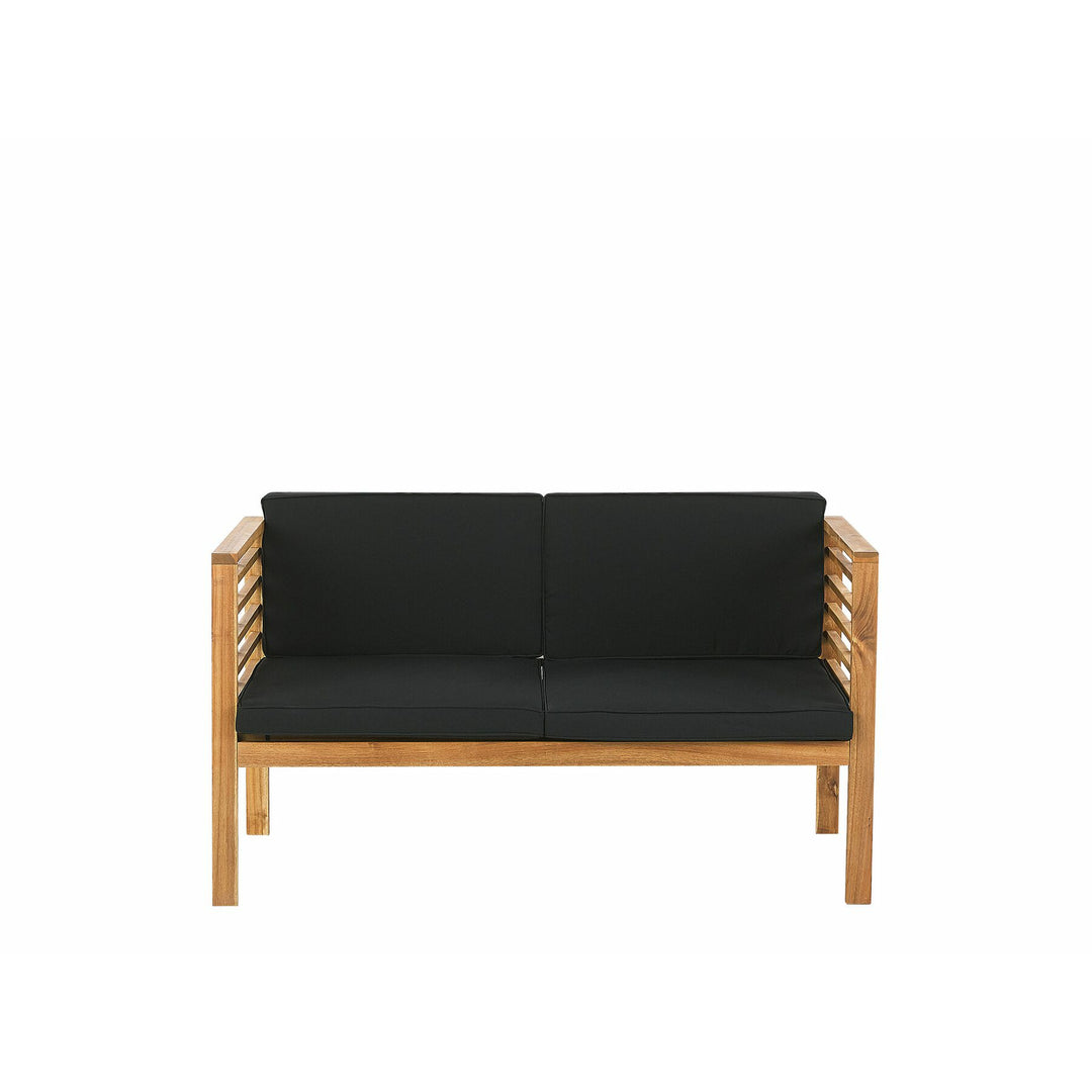 Pacific 4 Seater Acacia Wood Garden Sofa Set Light Wood
