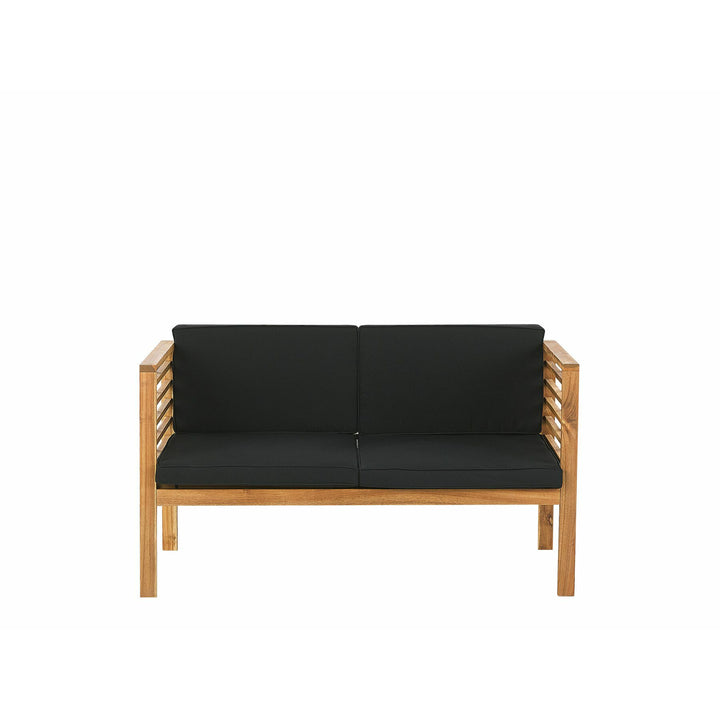 Pacific 4 Seater Acacia Wood Garden Sofa Set Light Wood
