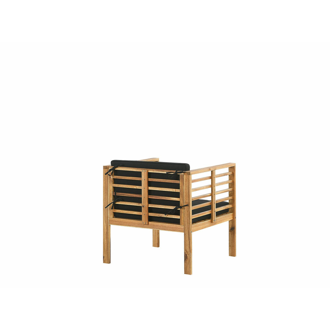 Pacific 4 Seater Acacia Wood Garden Sofa Set Light Wood