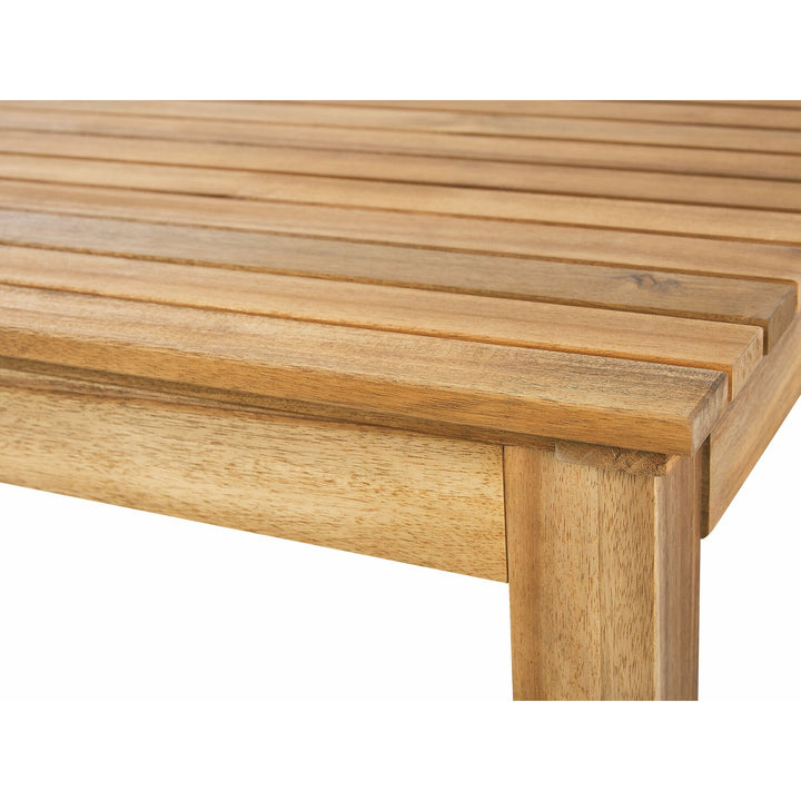 Pacific 4 Seater Acacia Wood Garden Sofa Set Light Wood