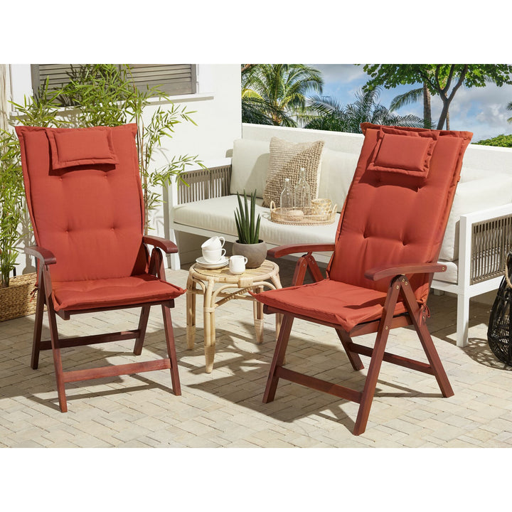 Angelos Set of 2 Garden Chairs with Cushions