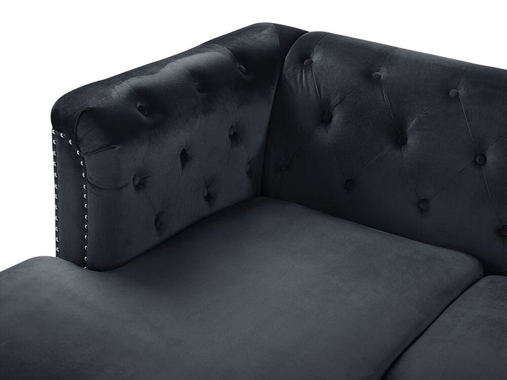 Ledeune Velvet Corner Sofa
