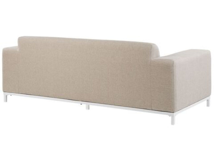 5 Seater Garden Sofa Set Beige with White Rovigo