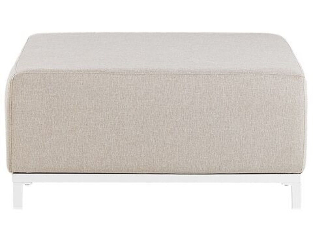 Rovigo 5 Seater Garden Sofa Set Beige with White