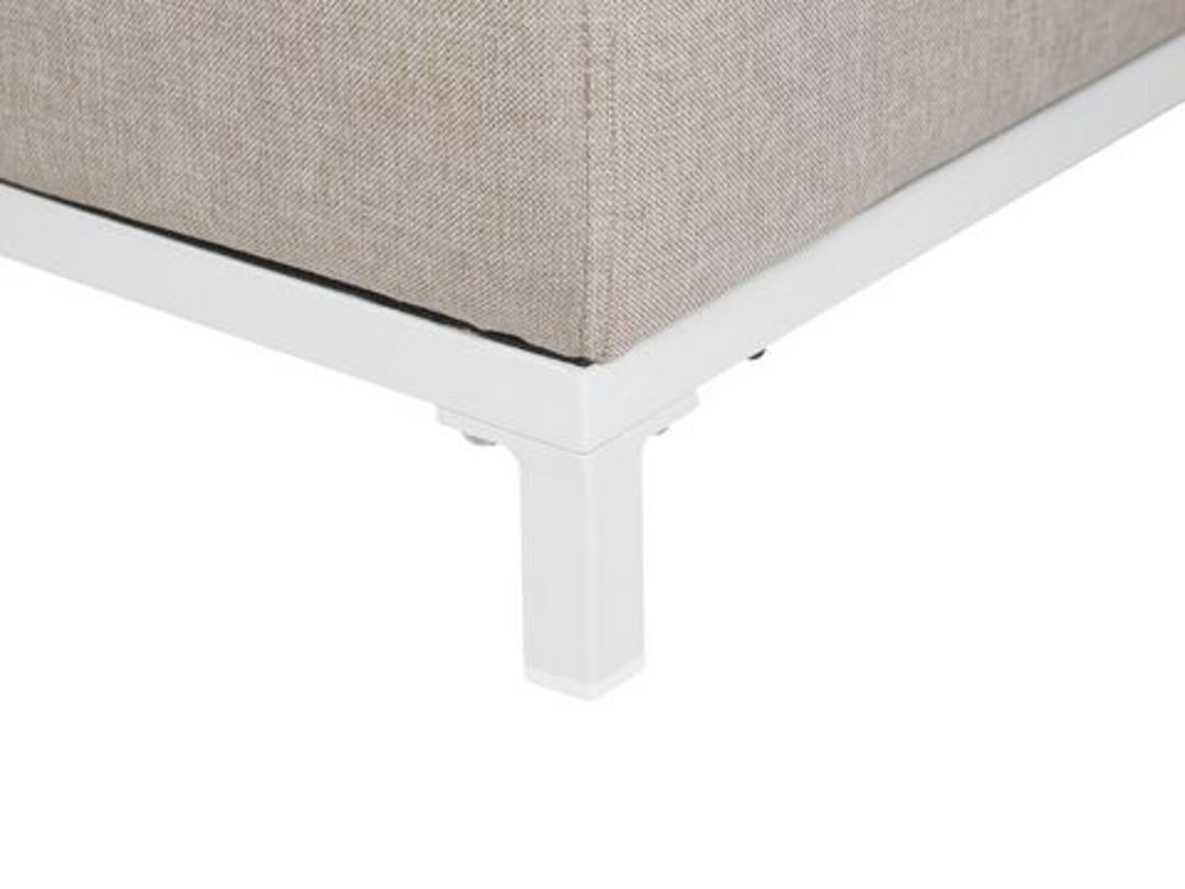 Rovigo 5 Seater Garden Sofa Set Beige with White