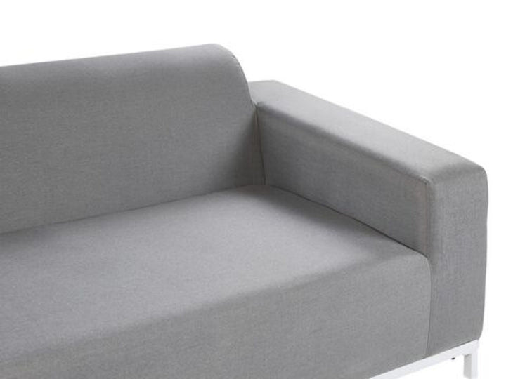 5 Seater Garden Sofa Set Grey with White Rovigo