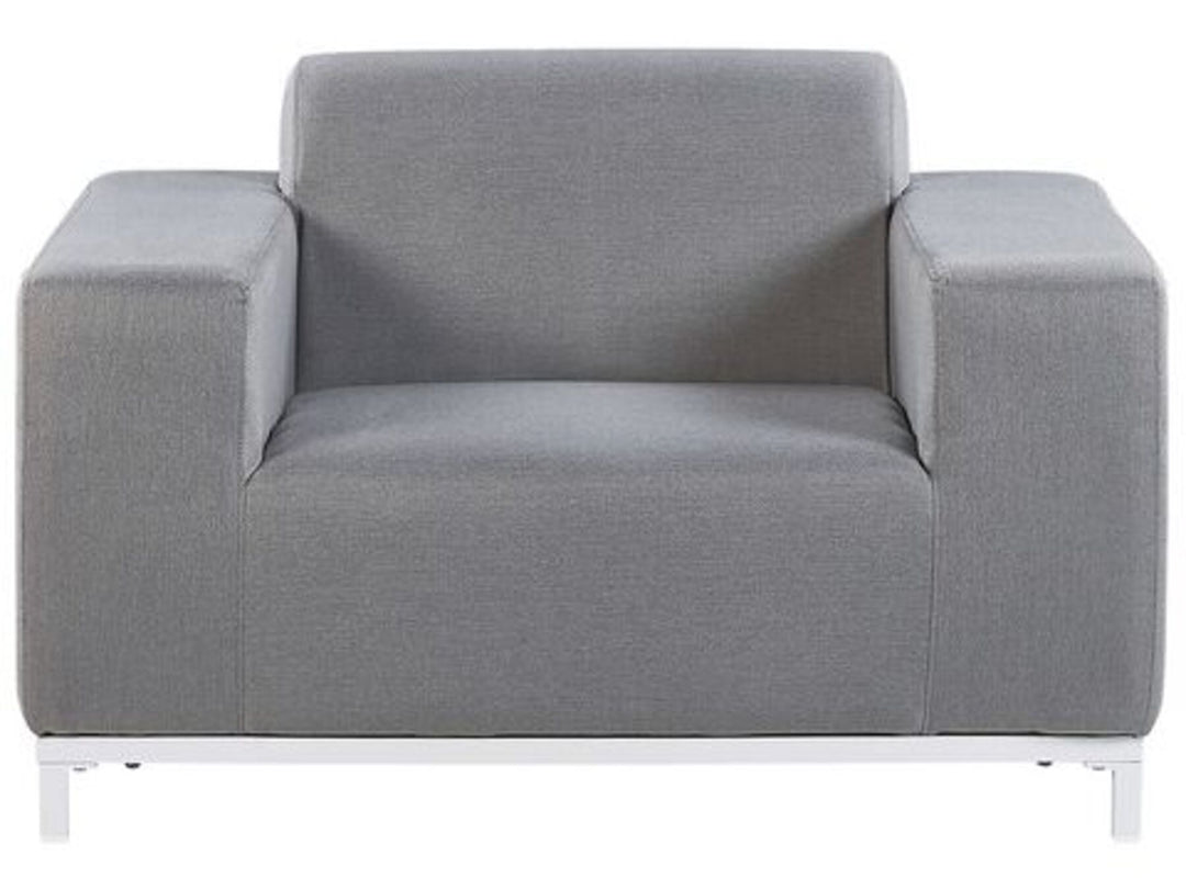 Rovigo 5 Seater Garden Sofa Set Grey with White