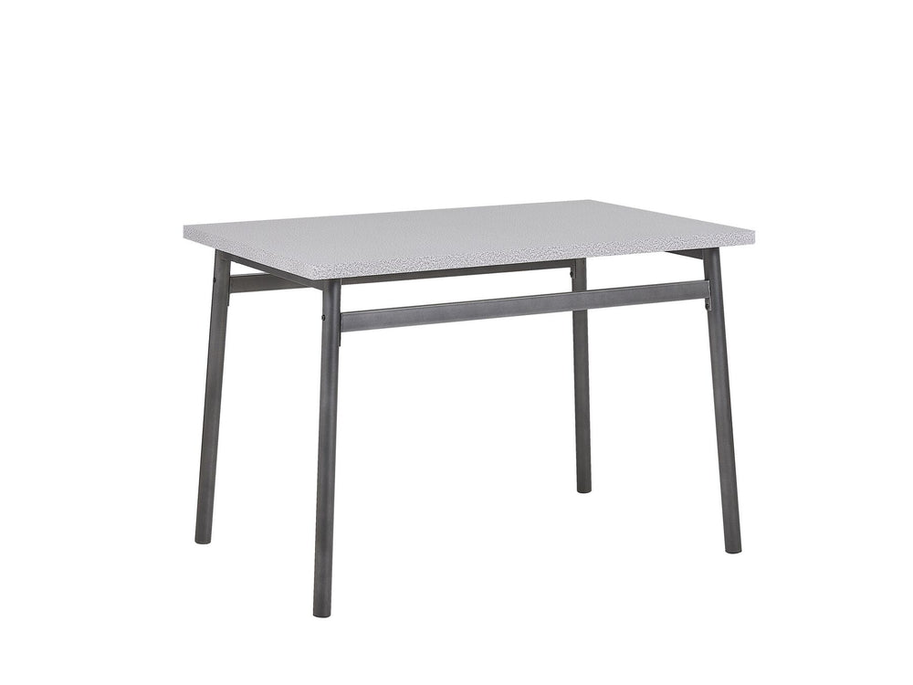 4 Seater Dining Set Grey with Black VELDEN
