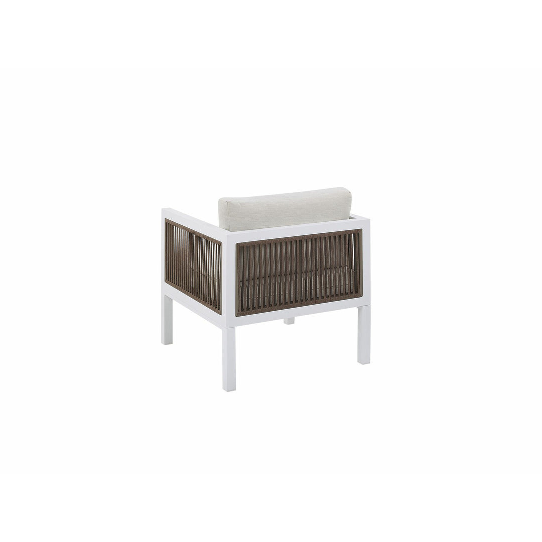 Borello 5 Seater Garden Sofa Set White and Brown