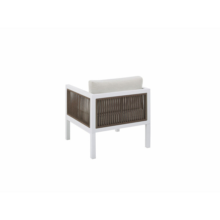 Borello 5 Seater Garden Sofa Set White and Brown