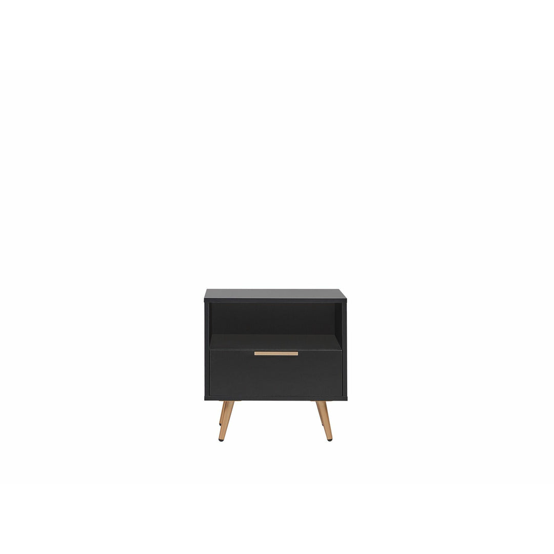 Ringgold One Drawer Bedside Table Black