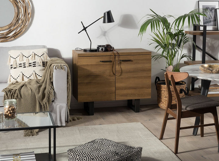 2 Door Sideboard Dark Wood Moren