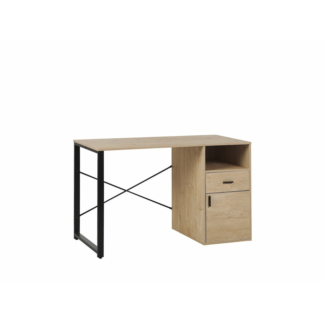 Diego 1 Drawer Home Office Desk with Shelf and Cupboard 120 x 60 cm