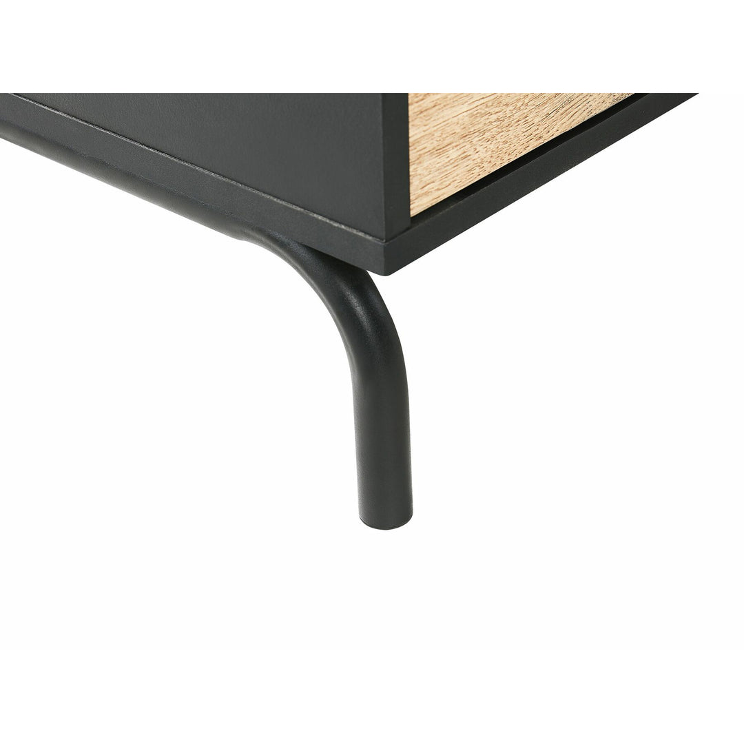 Maelynn TV Stand Black with Light Wood