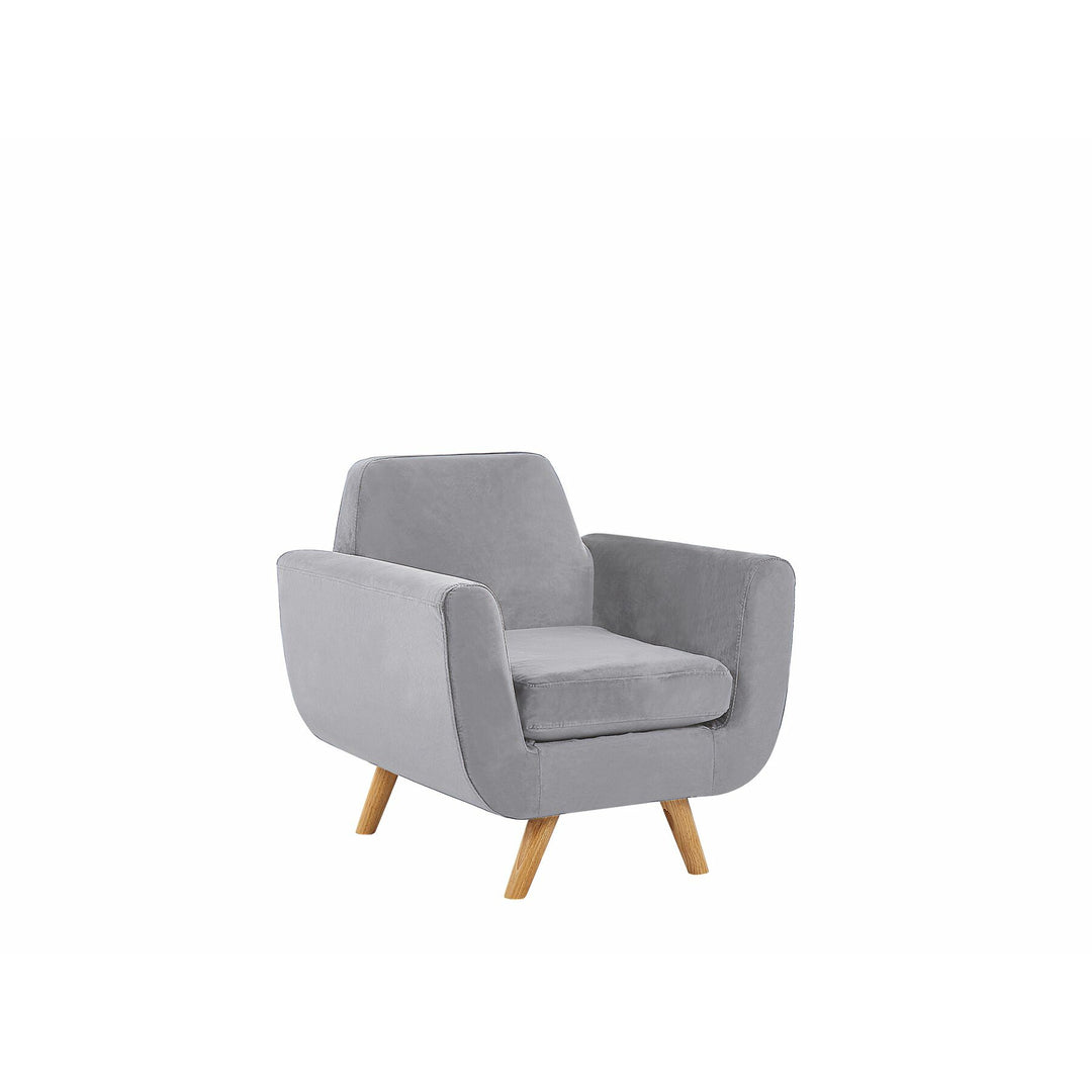 Lindel Velvet Armchair with Removable Cover