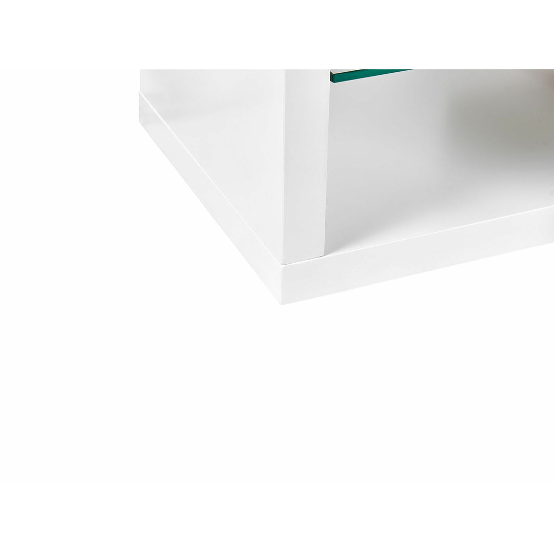 Maldi TV Stand White and Light Wood