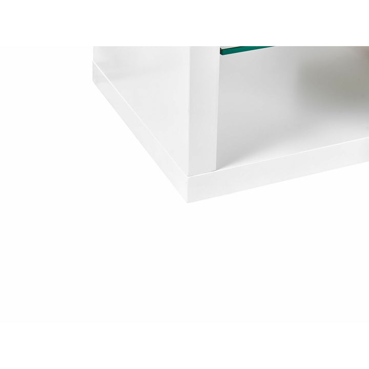 Maldi TV Stand White and Light Wood