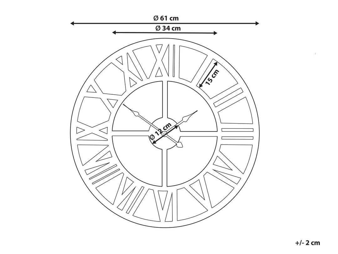 Iron Wall Clock ø 61 cm RITESUNE