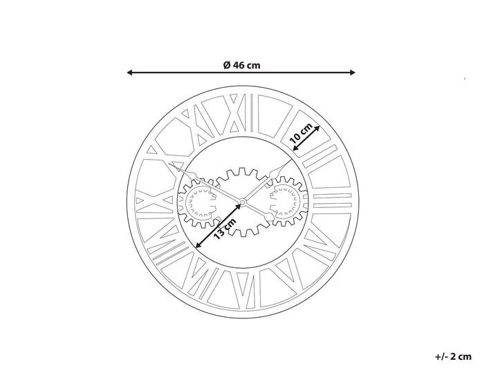 Iron Wall Clock ø 46 cm PRATTSVIL