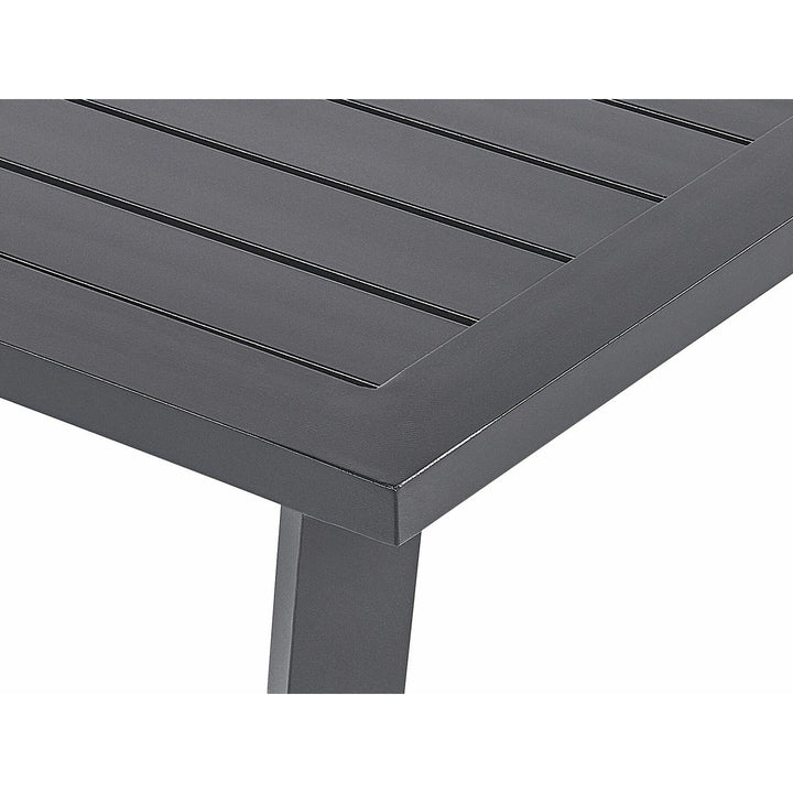 Delia 4 Seater Aluminium Garden Sofa Set Dark Grey
