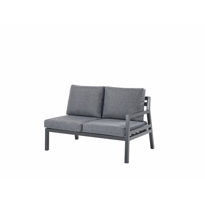 Vizzini 5 Seater Garden Corner Sofa Set Dark Grey