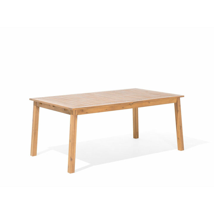 Extending Acacia Garden Table 180/240 x 100 cm Light Wood Cesana