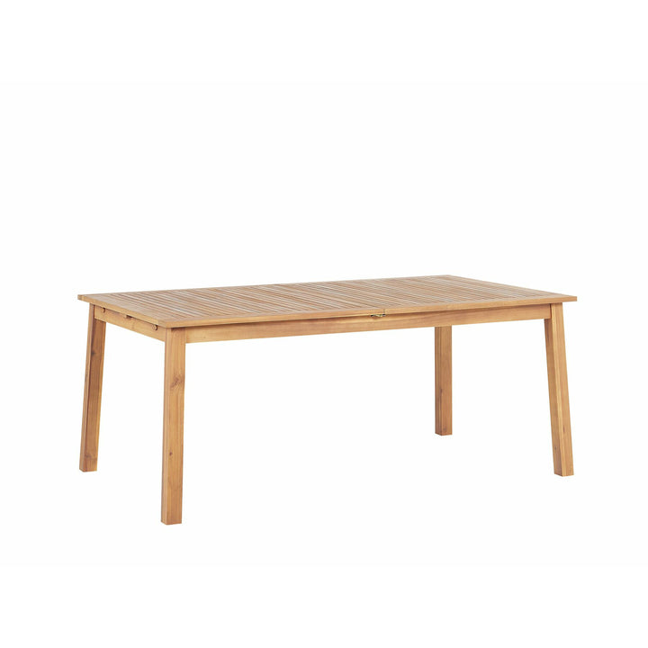 Extending Acacia Garden Table 180/240 x 100 cm Light Wood Cesana