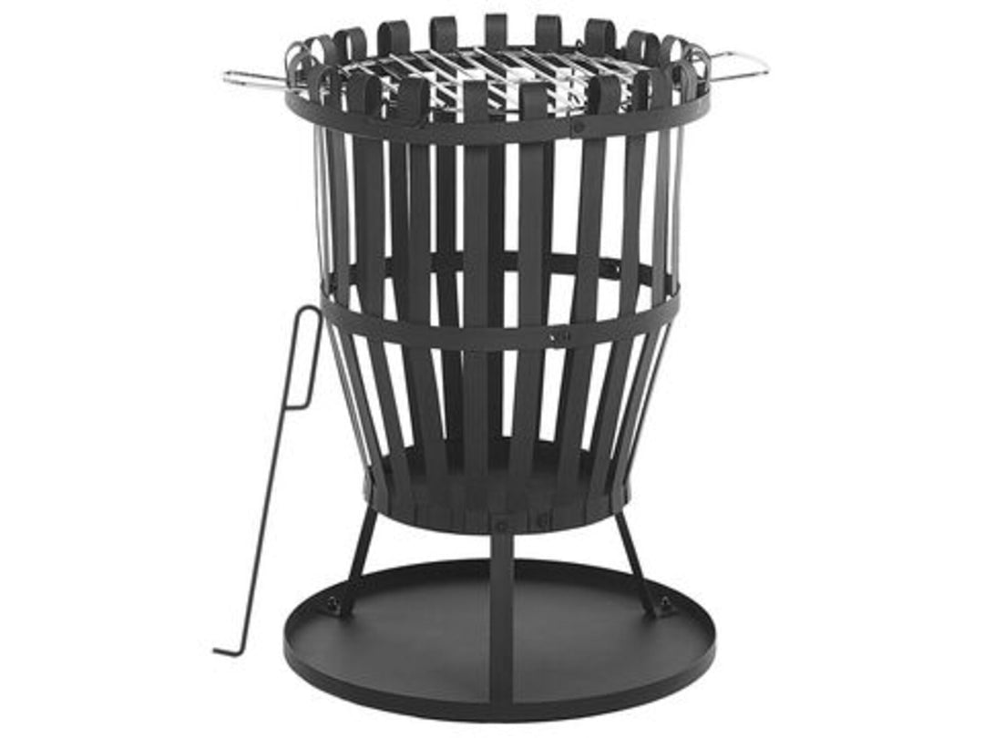 Charcoal Fire Pit Black Pulo