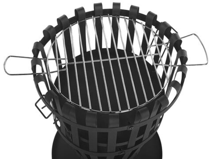 Charcoal Fire Pit Black Pulo