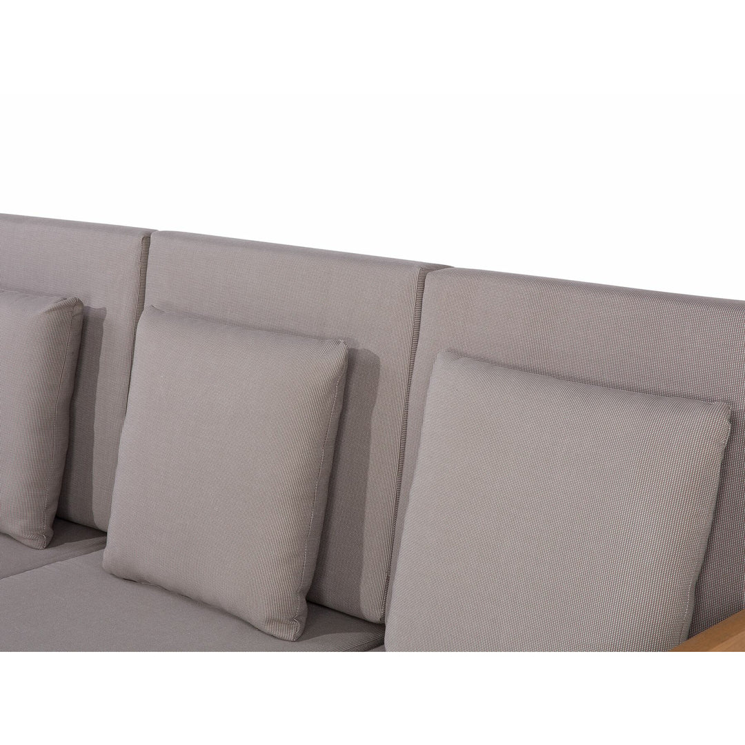 Pataja 7 Seater Acacia Wood Garden Lounge Set Grey