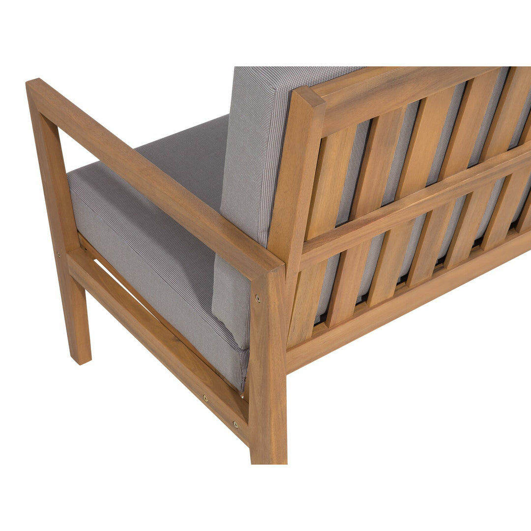 Pataja 7 Seater Acacia Wood Garden Lounge Set Grey