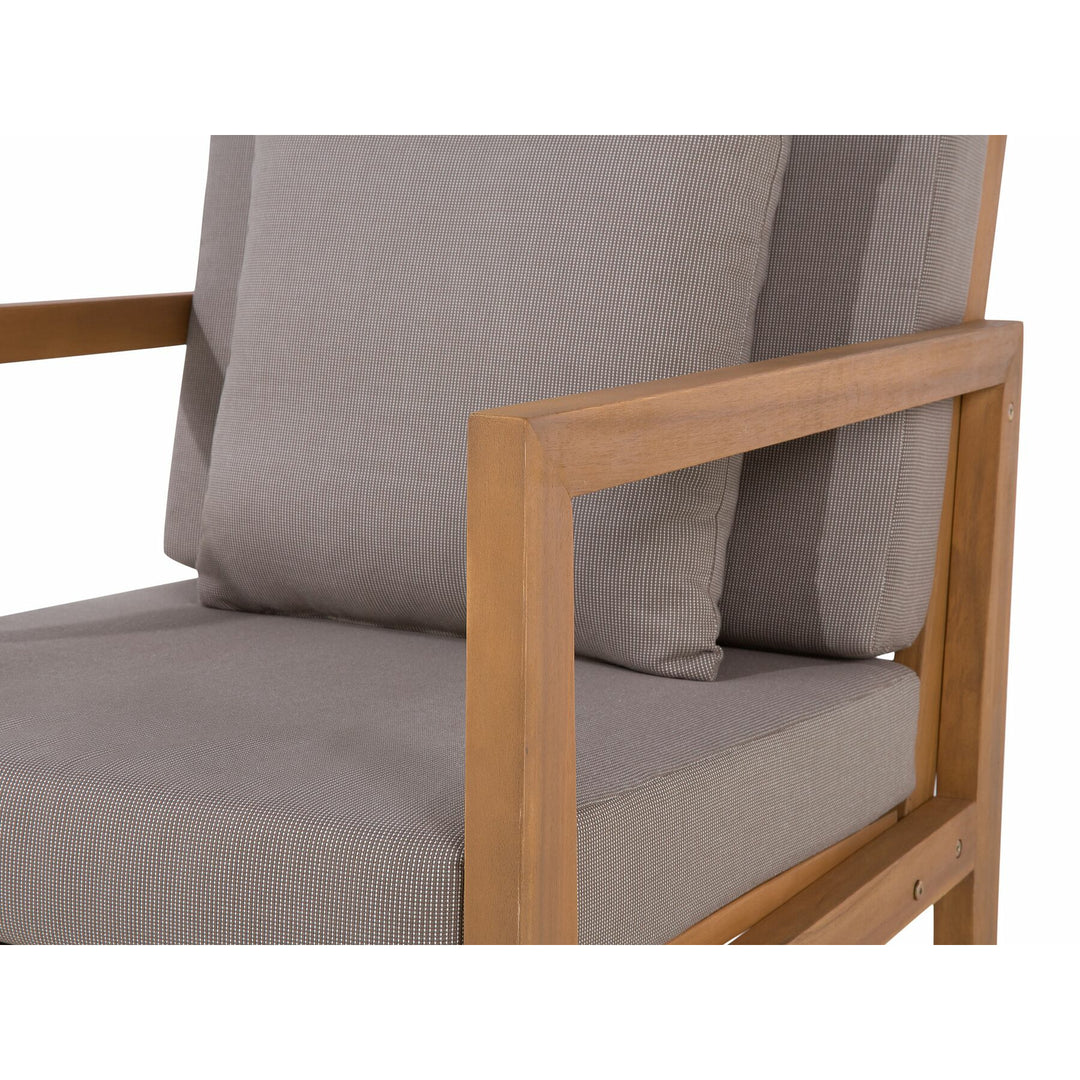Pataja 7 Seater Acacia Wood Garden Lounge Set Grey