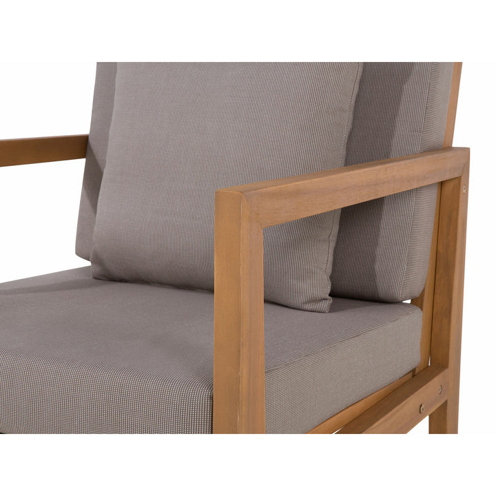 Pataja 7 Seater Acacia Wood Garden Lounge Set Grey