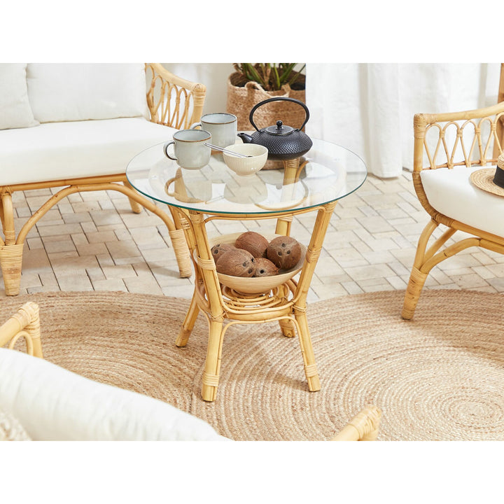 Sibari 4 Seater Rattan Sofa Set Natural